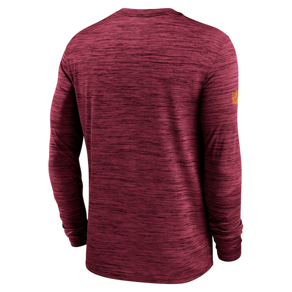 Nike Washington Commanders Sideline Velocity Performance Long Sleeve T-Shirt - Burgundy
