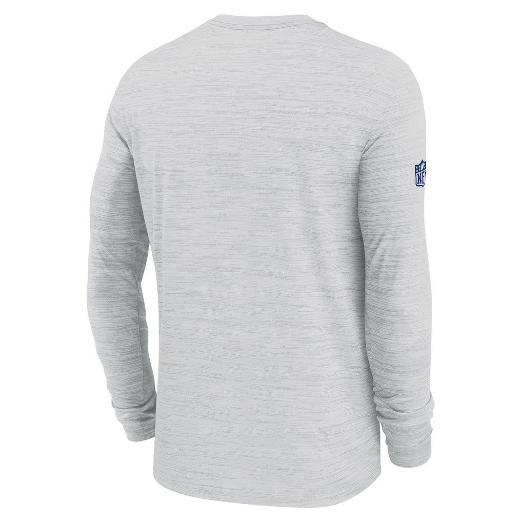 Nike New York Giants Sideline Velocity Performance Long Sleeve T-Shirt - Ash
