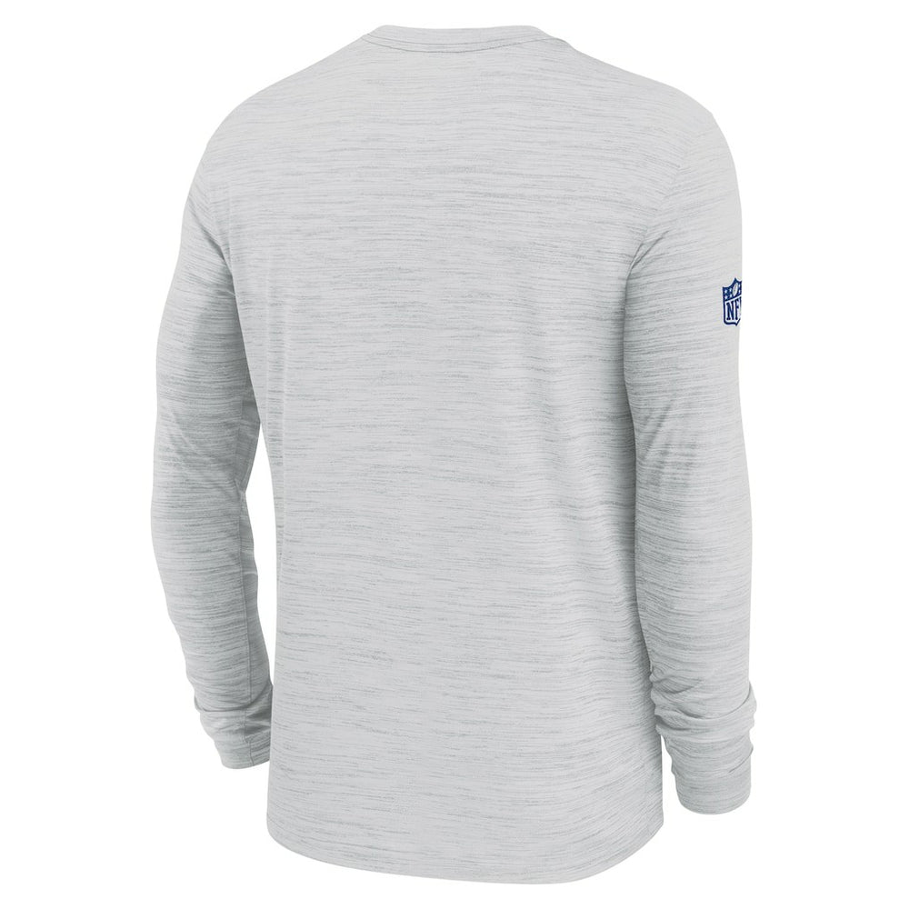 Nike New York Giants Sideline Velocity Performance Long Sleeve T-Shirt - Ash