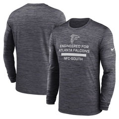 Nike Atlanta Falcons Sideline Velocity Performance Long Sleeve T-Shirt - Charcoal