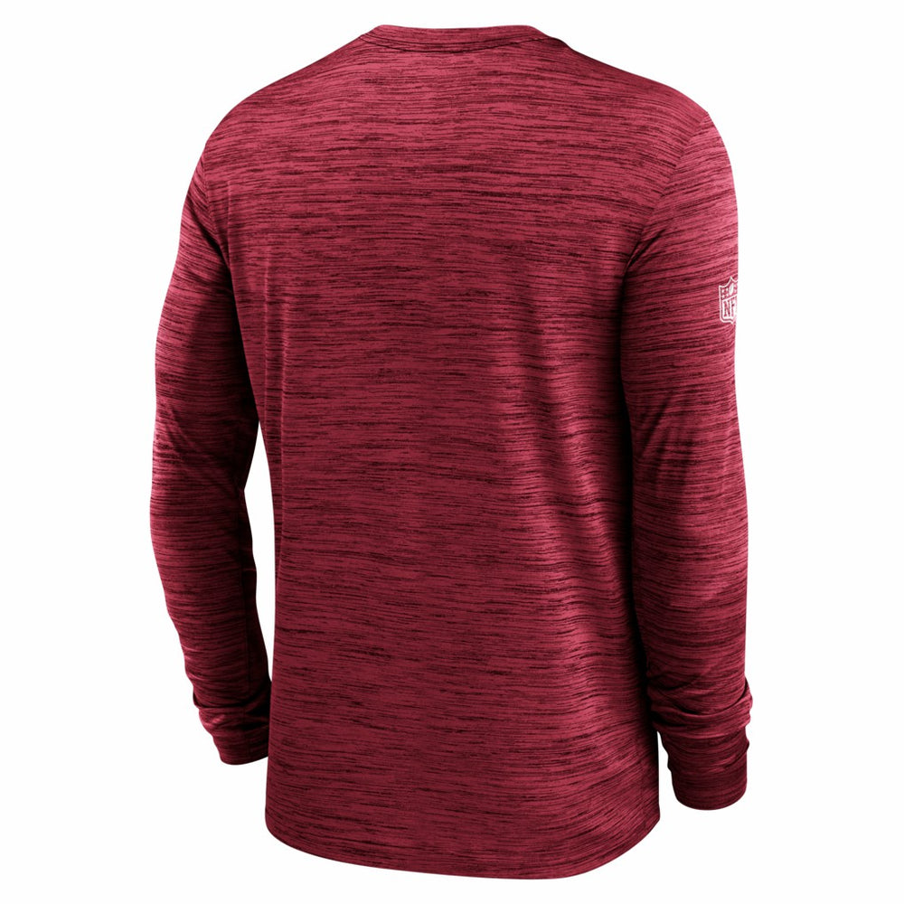 Nike Arizona Cardinals Sideline Velocity Performance Long Sleeve T-Shirt - Cardinal