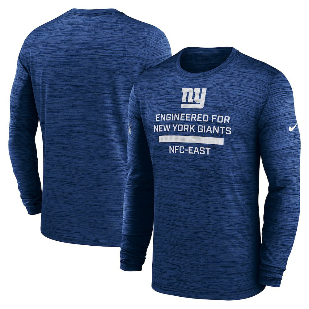 Nike New York Giants Sideline Velocity Performance Long Sleeve T-Shirt - Royal