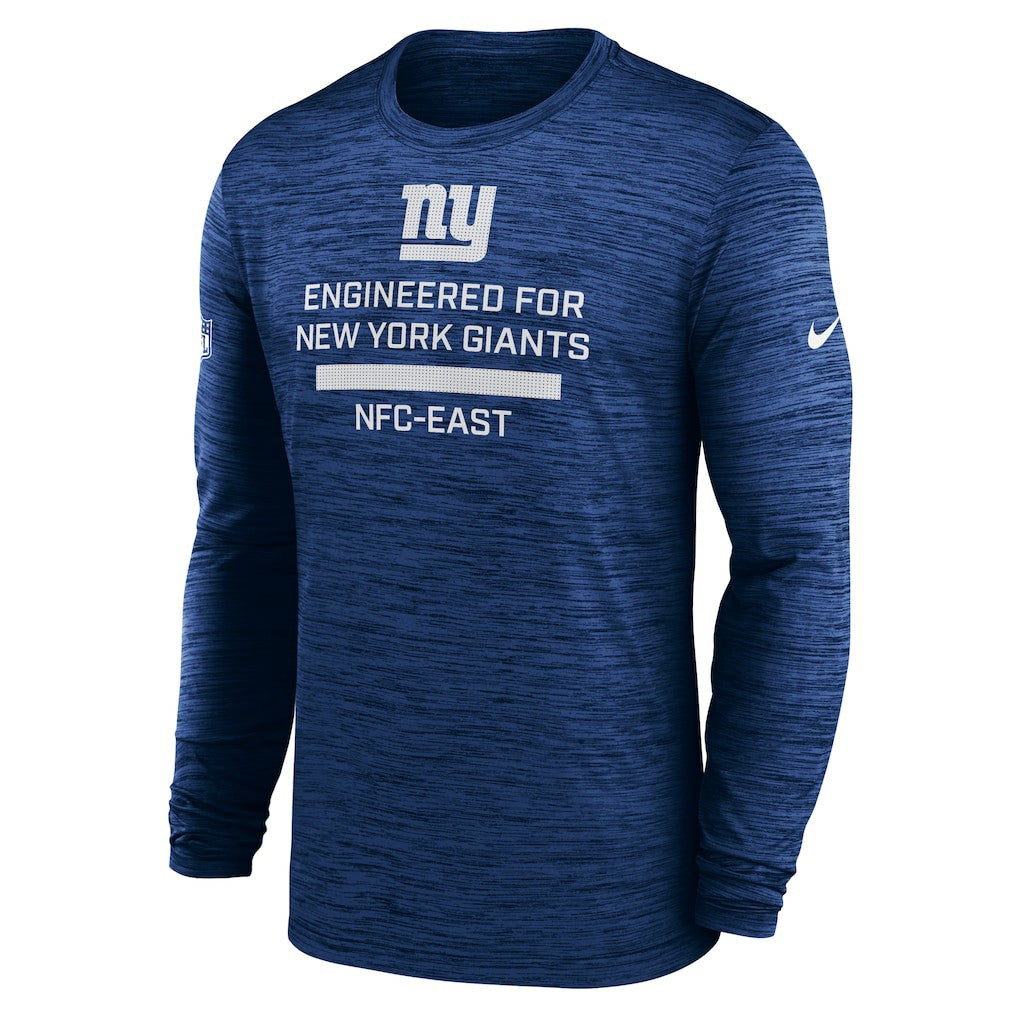 Nike New York Giants Sideline Velocity Performance Long Sleeve T-Shirt - Royal