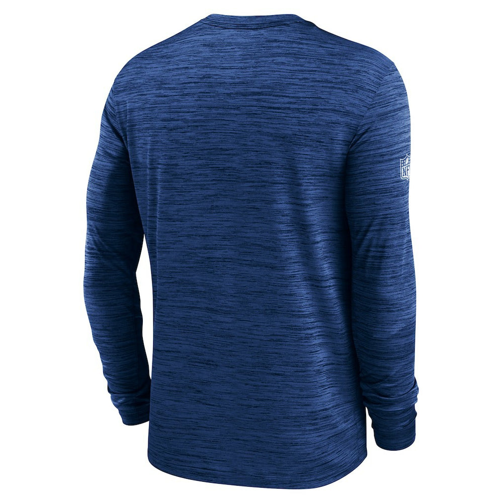 Nike New York Giants Sideline Velocity Performance Long Sleeve T-Shirt - Royal