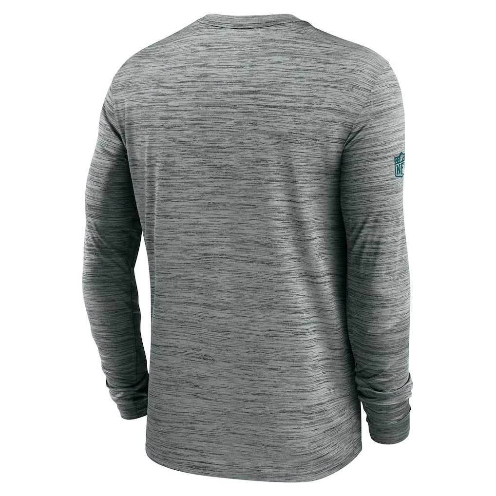 Nike Philadelphia Eagles Sideline Velocity Performance Long Sleeve T-Shirt - Gray