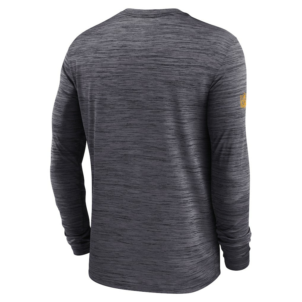 Nike Pittsburgh Steelers Sideline Velocity Performance Long Sleeve T-Shirt - Black