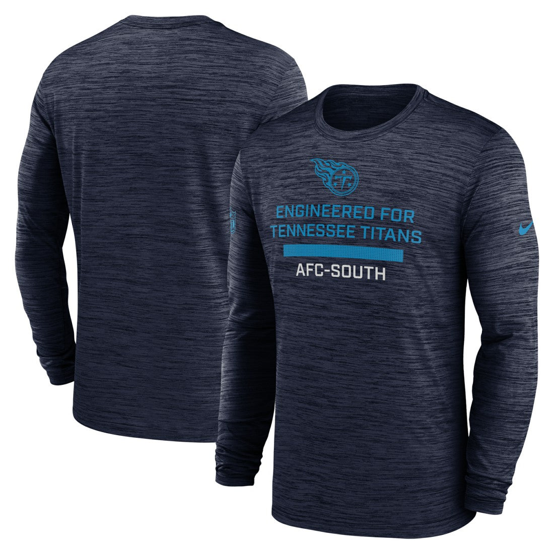 Nike Tennessee Titans Sideline Velocity Performance Long Sleeve T-Shirt - Navy