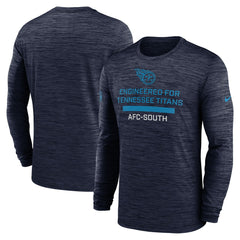 Nike Tennessee Titans Sideline Velocity Performance Long Sleeve T-Shirt - Navy