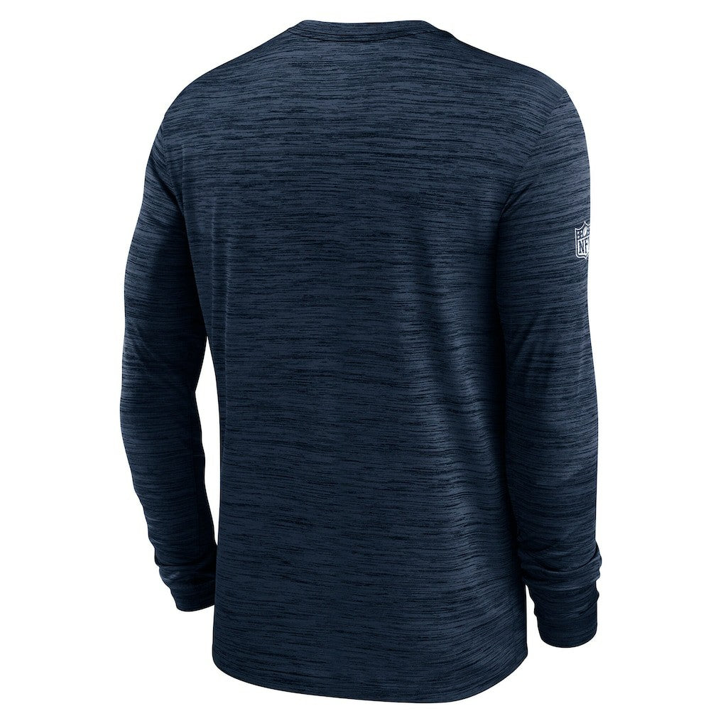 Nike Dallas Cowboys Sideline Velocity Performance Long Sleeve T-Shirt - Navy