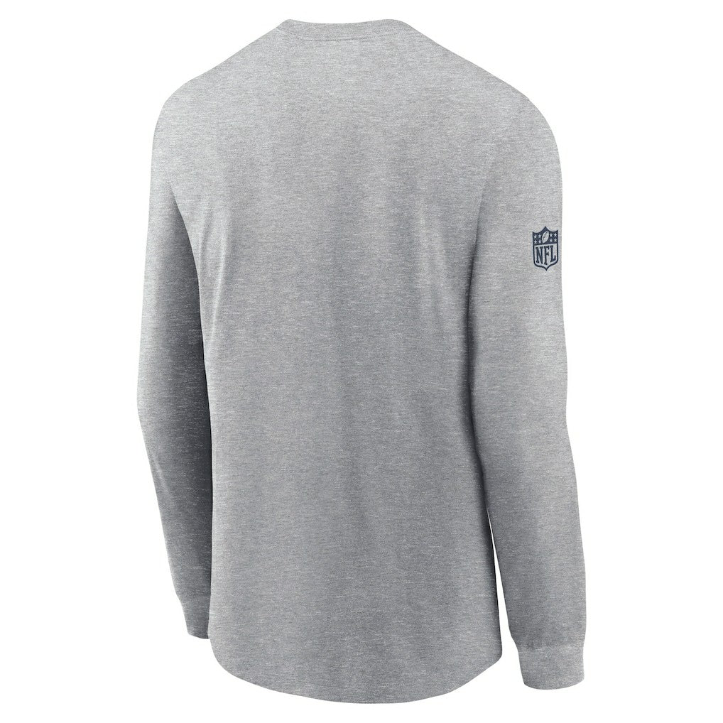 Nike Dallas Cowboys Sideline Dri-FIT Long Sleeve T-Shirt Heather Gray
