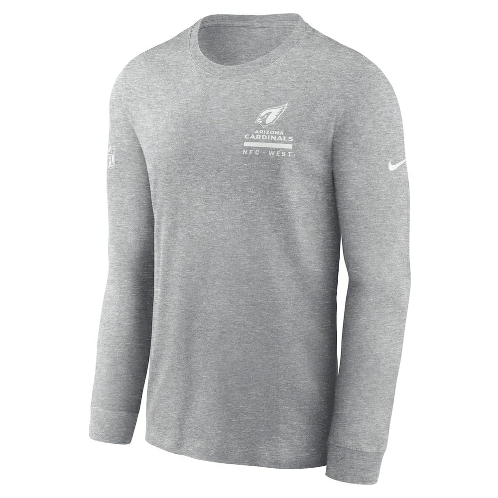 Nike Arizona Cardinals Sideline Dri-FIT Long Sleeve T-Shirt Heather Gray