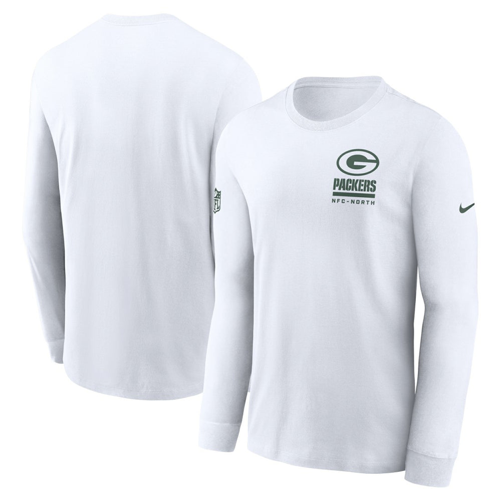 Nike Green Bay Packers Sideline Dri-FIT Long Sleeve T-Shirt White
