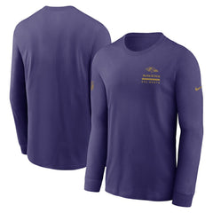 Nike Baltimore Ravens Sideline Dri-FIT Long Sleeve T-Shirt Purple