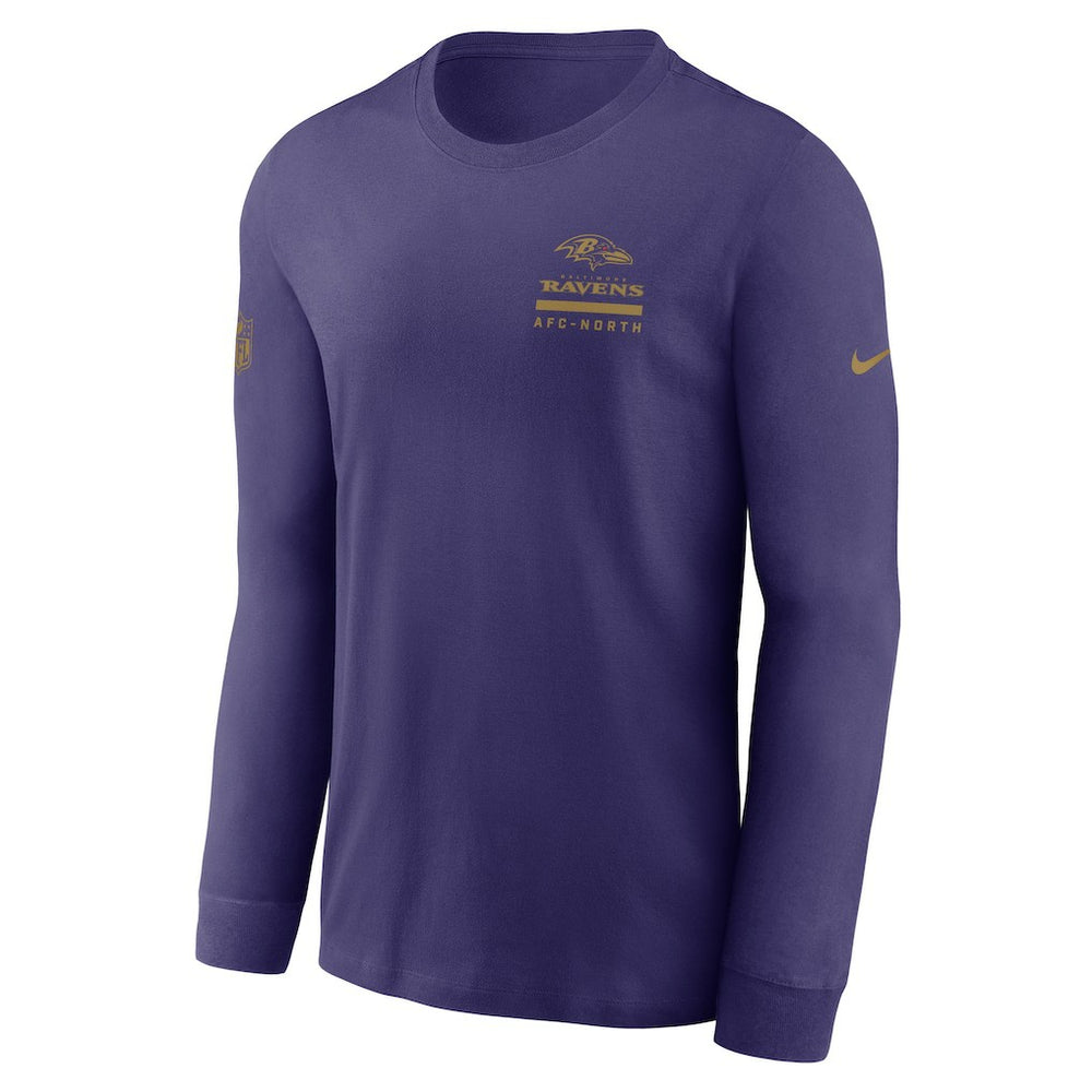 Nike Baltimore Ravens Sideline Dri-FIT Long Sleeve T-Shirt Purple