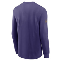 Nike Baltimore Ravens Sideline Dri-FIT Long Sleeve T-Shirt Purple