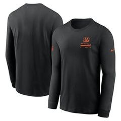 Nike Cincinnati Bengals Sideline Dri-FIT Long Sleeve T-Shirt Black