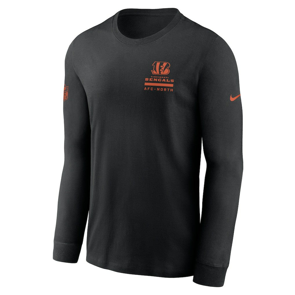 Nike Cincinnati Bengals Sideline Dri-FIT Long Sleeve T-Shirt Black