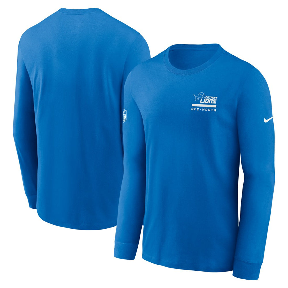 Nike Detroit Lions Sideline Dri-FIT Long Sleeve T-Shirt Blue