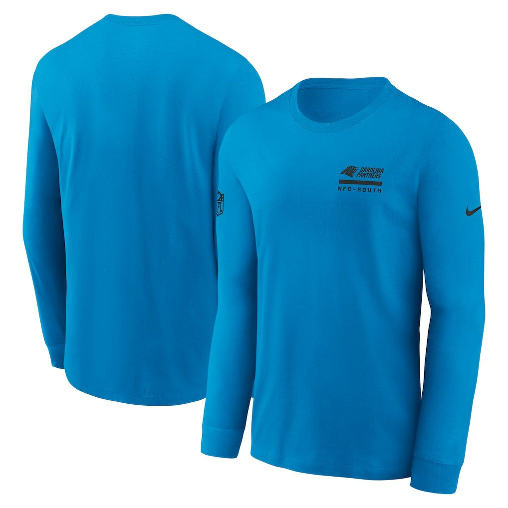 Nike Carolina Panthers Sideline Dri-FIT Long Sleeve T-Shirt Blue