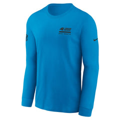 Nike Carolina Panthers Sideline Dri-FIT Long Sleeve T-Shirt Blue