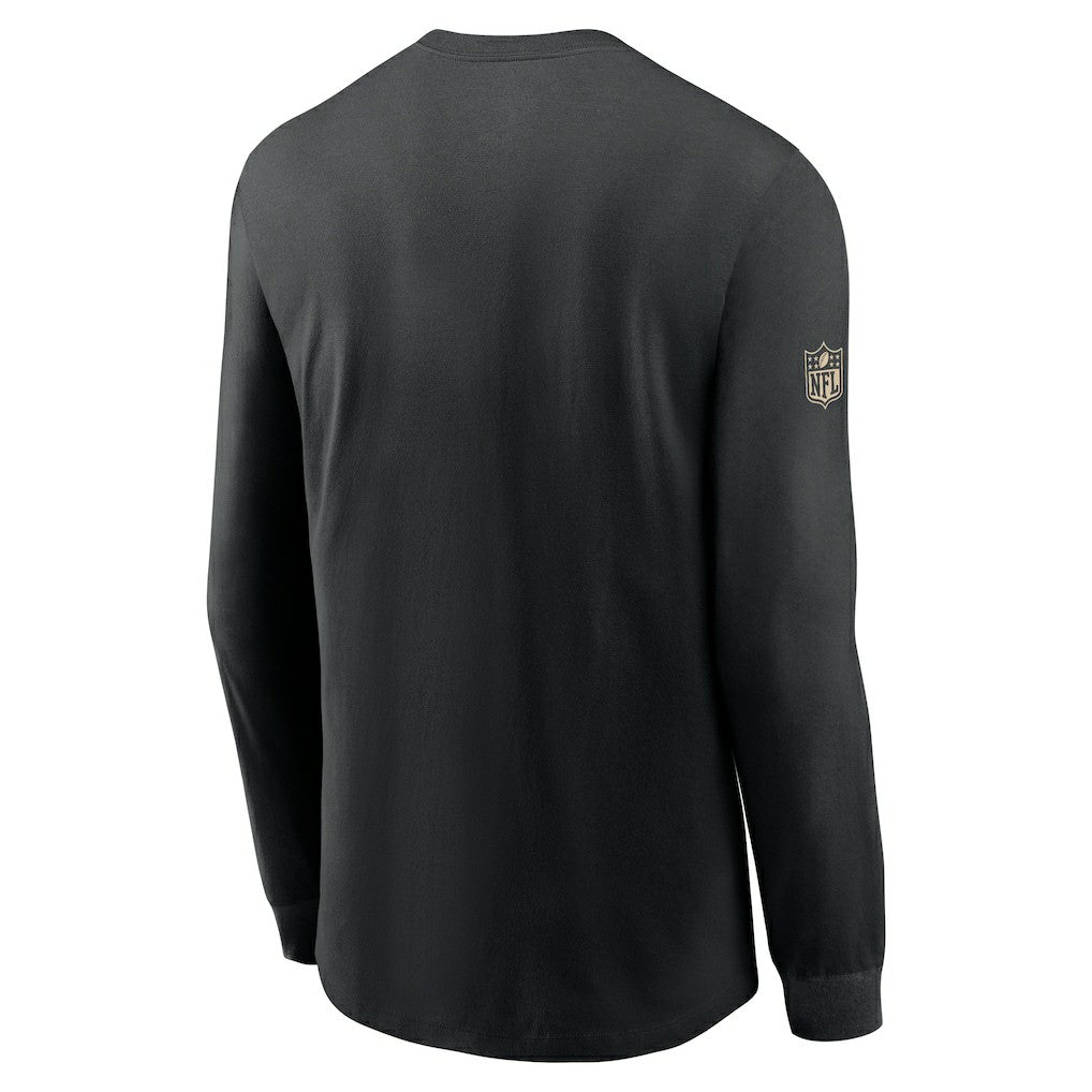 Nike New Orleans Saints Sideline Dri-FIT Long Sleeve T-Shirt Black