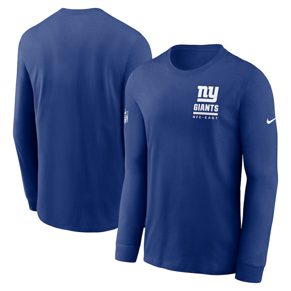 Nike New York Giants Sideline Dri-FIT Long Sleeve T-Shirt Royal