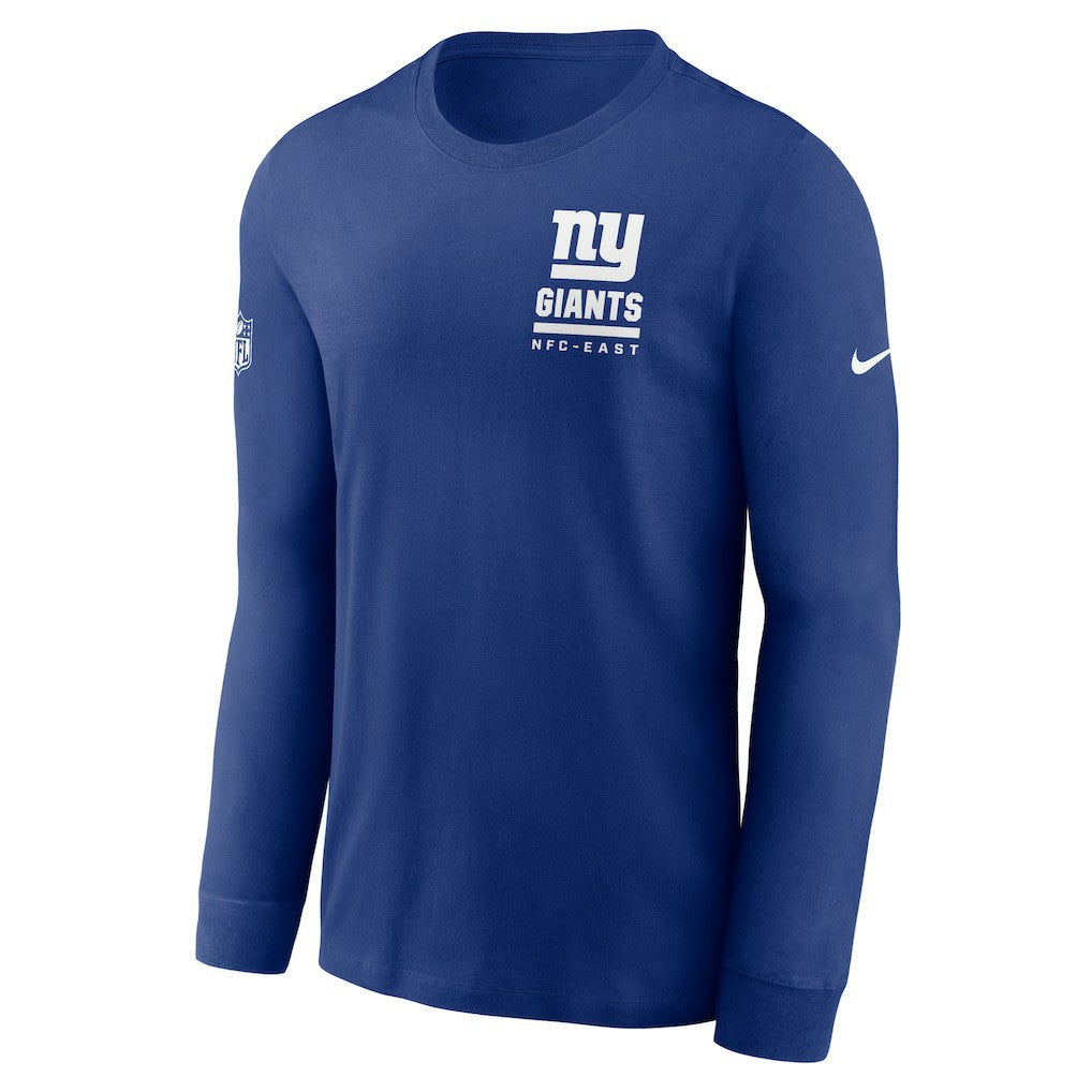 Nike New York Giants Sideline Dri-FIT Long Sleeve T-Shirt Royal