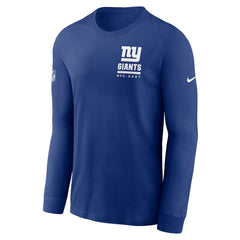Nike New York Giants Sideline Dri-FIT Long Sleeve T-Shirt Royal