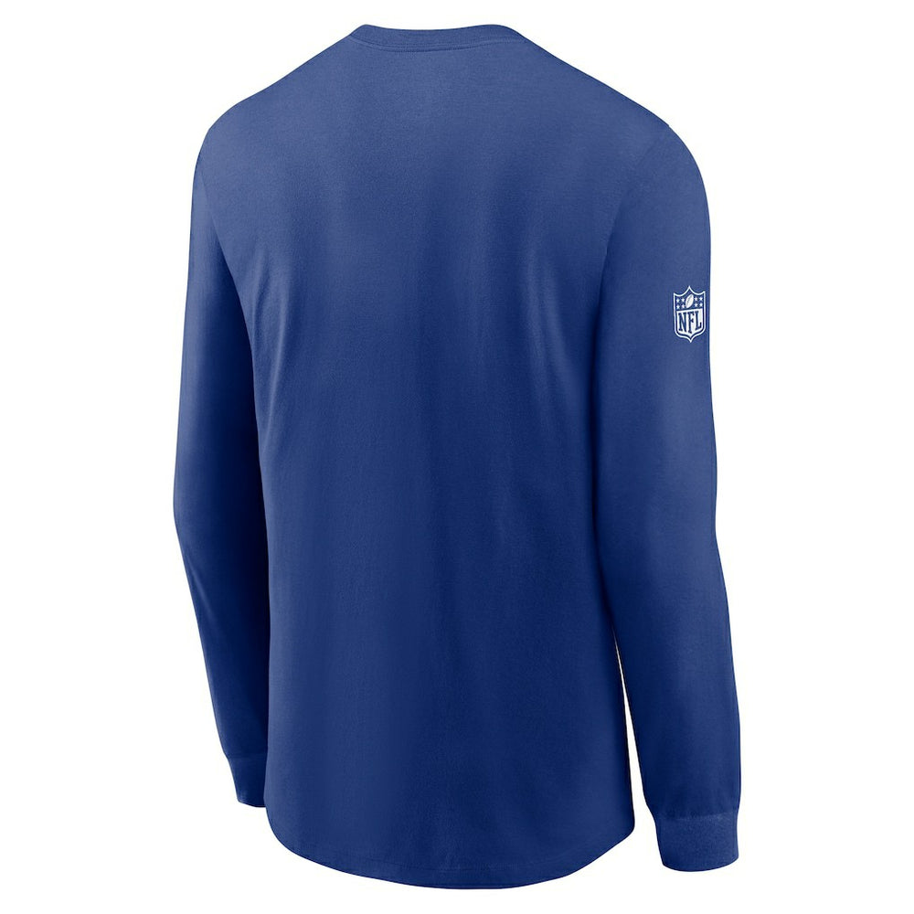 Nike New York Giants Sideline Dri-FIT Long Sleeve T-Shirt Royal