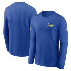 Nike Los Angeles Rams Sideline Dri-FIT Long Sleeve T-Shirt Royal