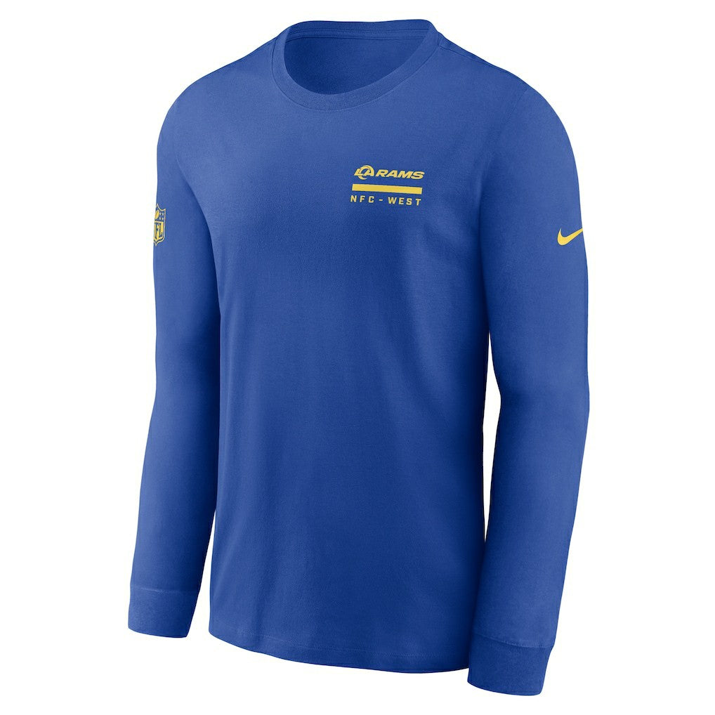 Nike Los Angeles Rams Sideline Dri-FIT Long Sleeve T-Shirt Royal