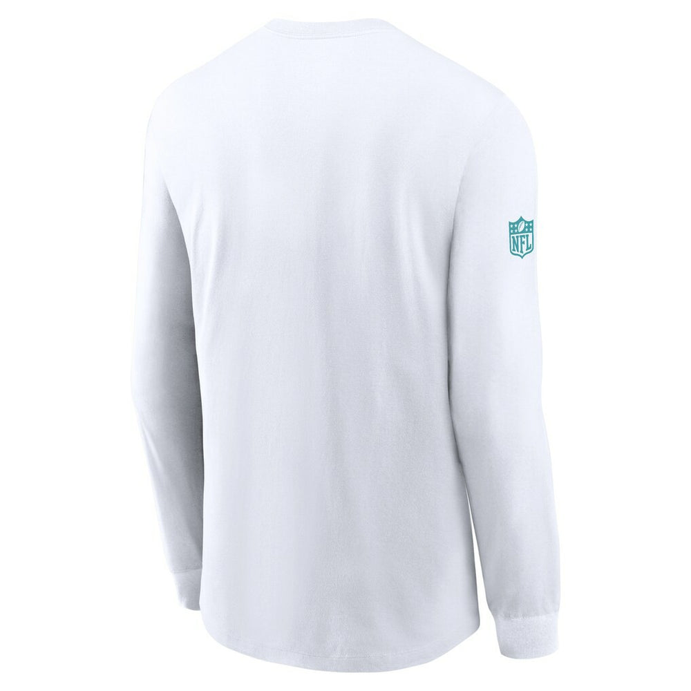 Nike Miami Dolphins Sideline Dri-FIT Long Sleeve T-Shirt White