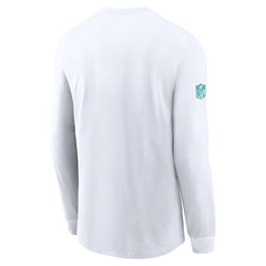 Nike Miami Dolphins Sideline Dri-FIT Long Sleeve T-Shirt White