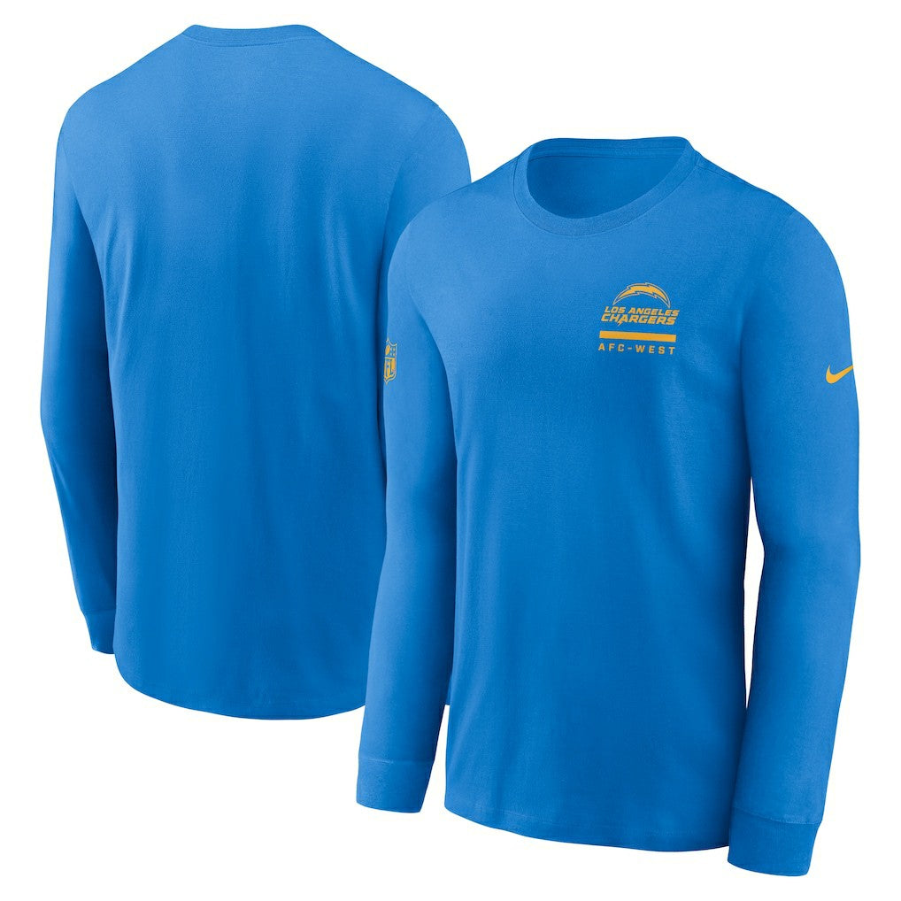 Nike Los Angeles Chargers Sideline Dri-FIT Long Sleeve T-Shirt Powder Blue