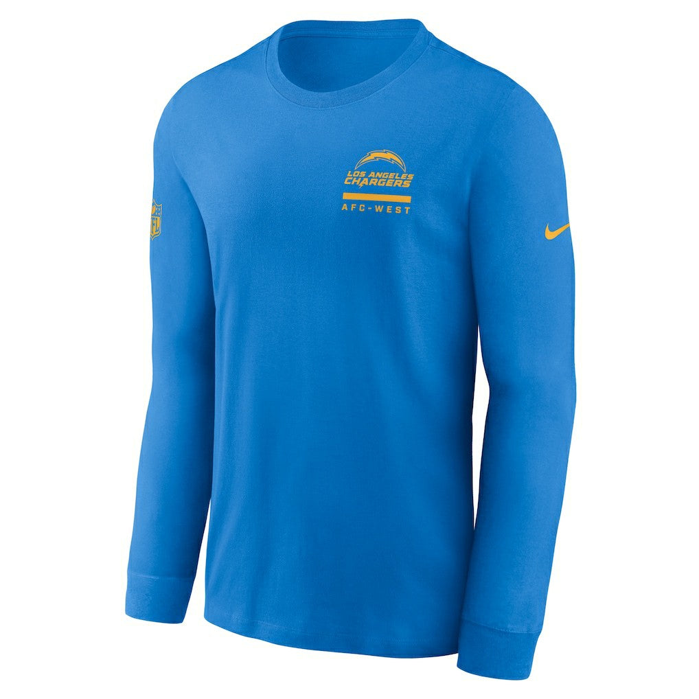 Nike Los Angeles Chargers Sideline Dri-FIT Long Sleeve T-Shirt Powder Blue