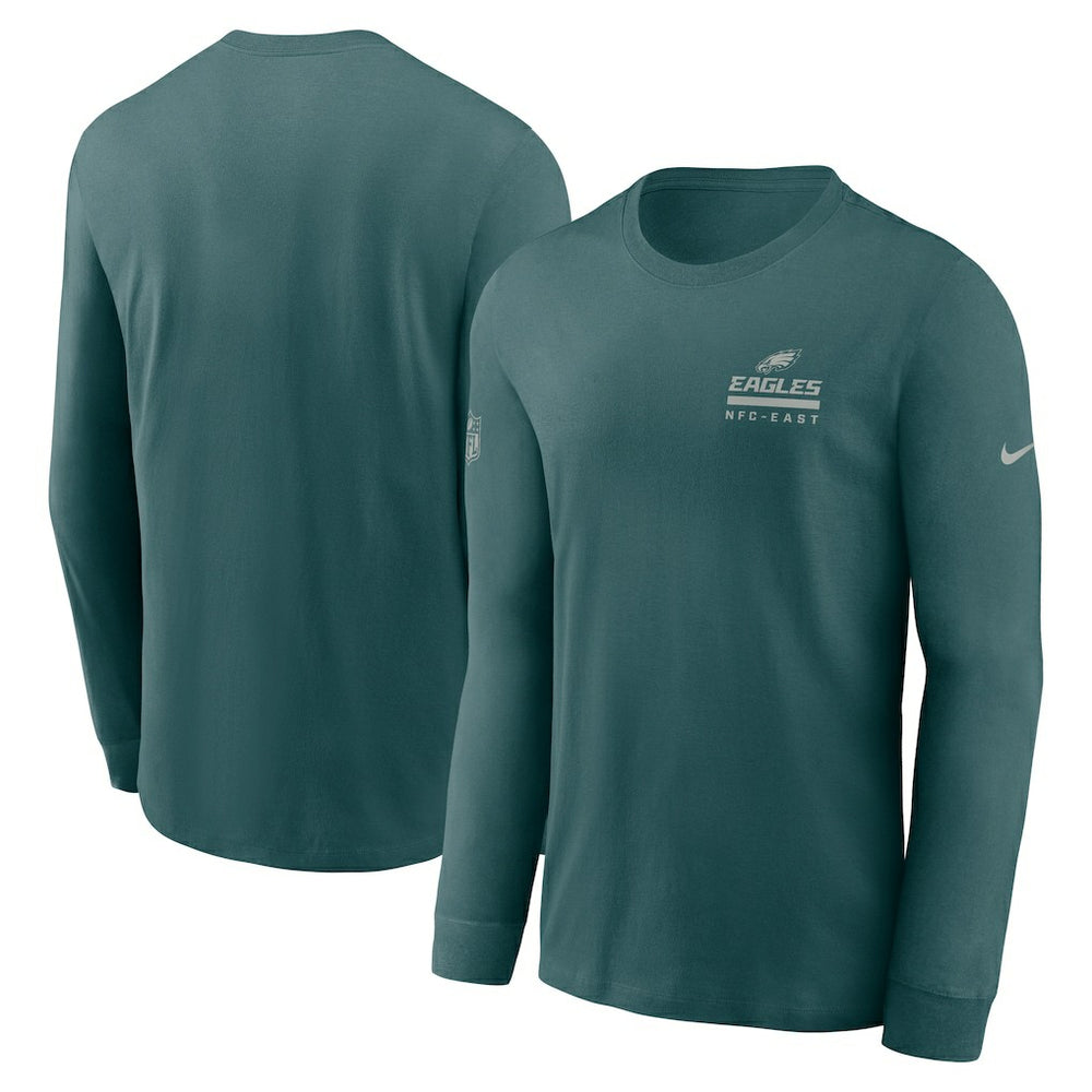 Nike Philadelphia Eagles Sideline Dri-FIT Long Sleeve T-Shirt Midnight Green