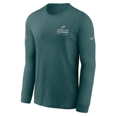 Nike Philadelphia Eagles Sideline Dri-FIT Long Sleeve T-Shirt Midnight Green