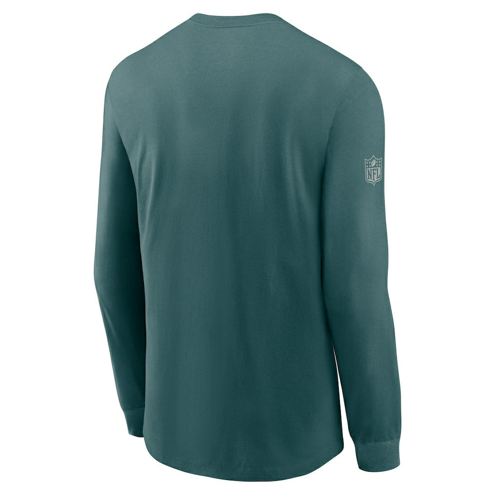 Nike Philadelphia Eagles Sideline Dri-FIT Long Sleeve T-Shirt Midnight Green