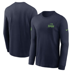 Nike Seattle Seahawks Sideline Dri-FIT Long Sleeve T-Shirt College Navy