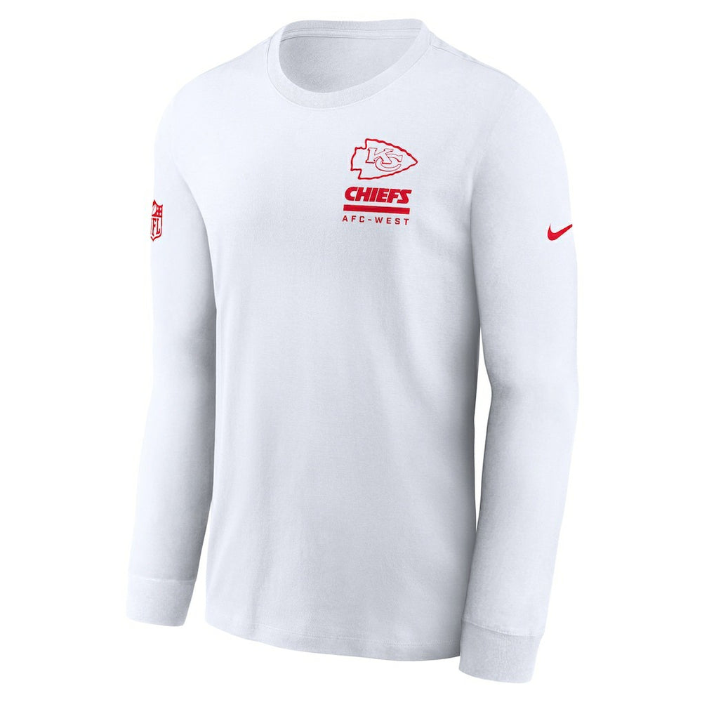 Nike Kansas City Chiefs Sideline Dri-FIT Long Sleeve T-Shirt White