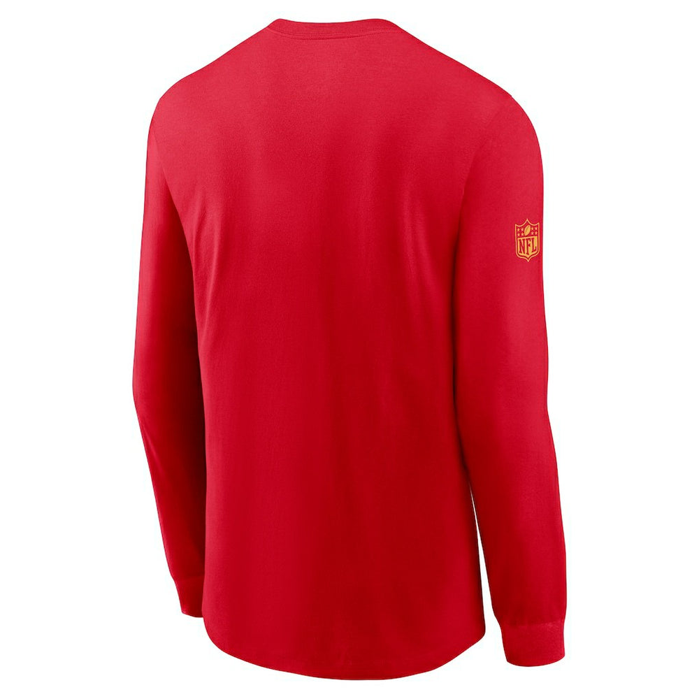 Nike Kansas City Chiefs Sideline Dri-FIT Long Sleeve T-Shirt Red