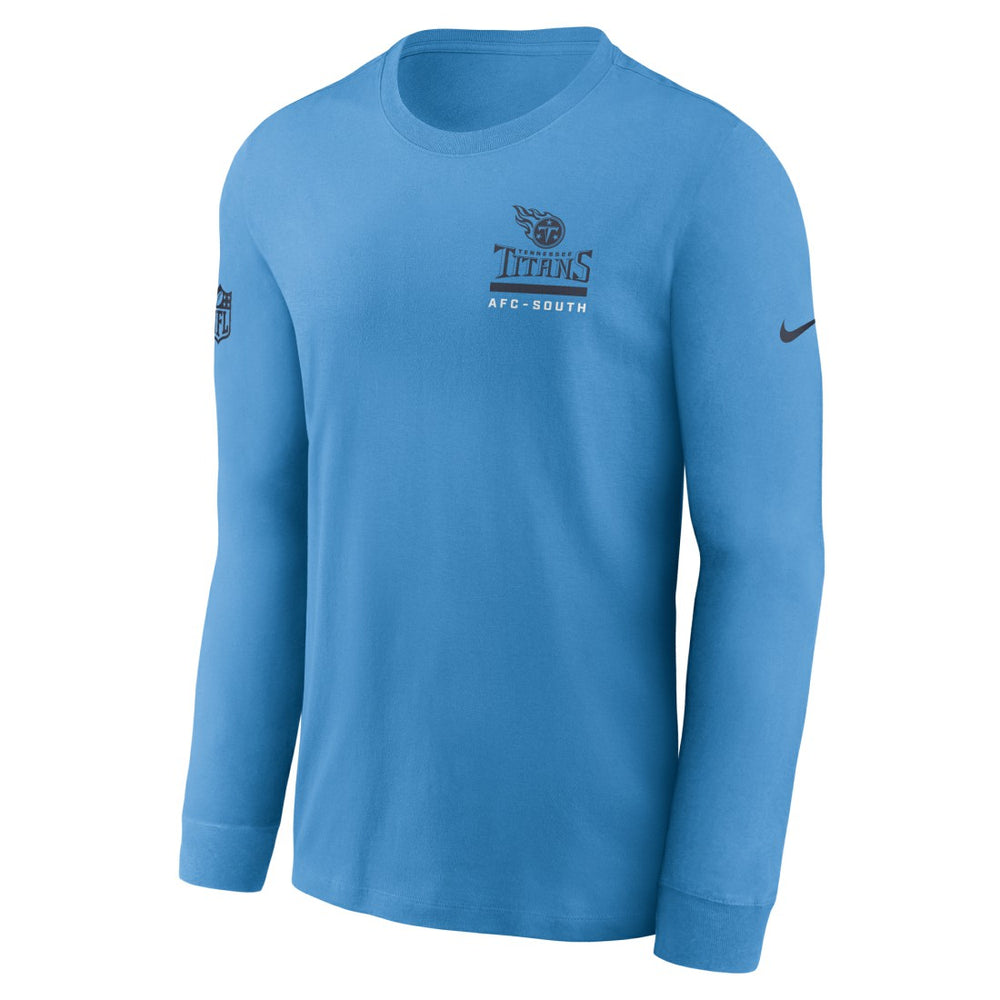 Nike Tennessee Titans Sideline Dri-FIT Long Sleeve T-Shirt Light Blue