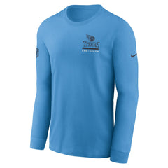 Nike Tennessee Titans Sideline Dri-FIT Long Sleeve T-Shirt Light Blue