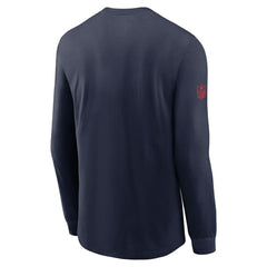 Nike New England Patriots Sideline Dri-FIT Long Sleeve T-Shirt Navy