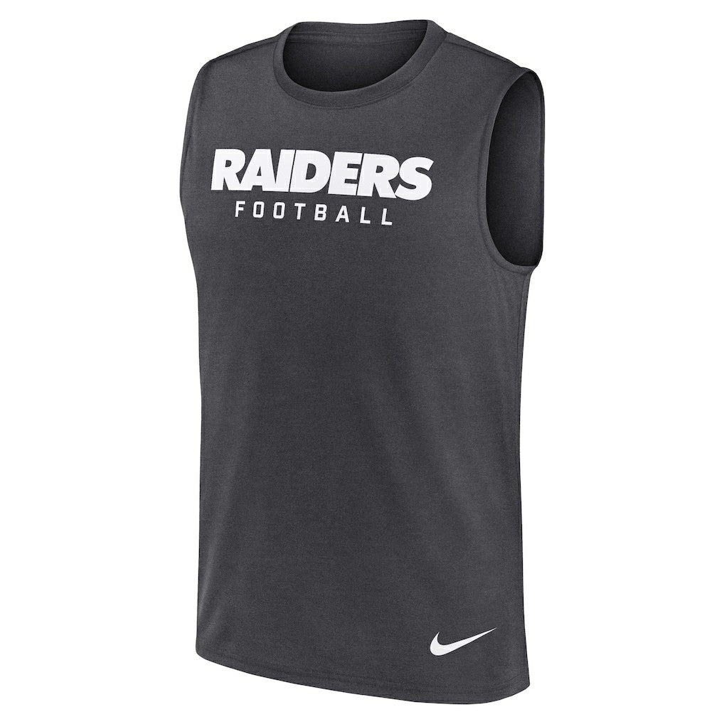 Nike Las Vegas Raiders Primetime Legend Dri-FIT Muscle Tank Top Charcoal