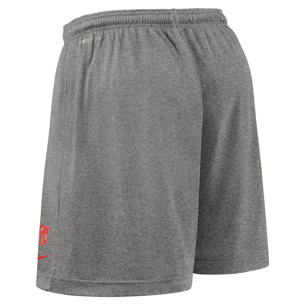 Nike Kansas City Chiefs Sideline Reversible Dri-FIT Shorts Red