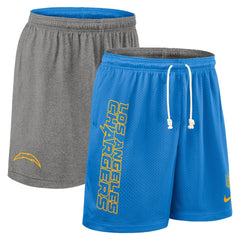Nike Los Angeles Chargers Sideline Reversible Dri-FIT Shorts Powder Blue