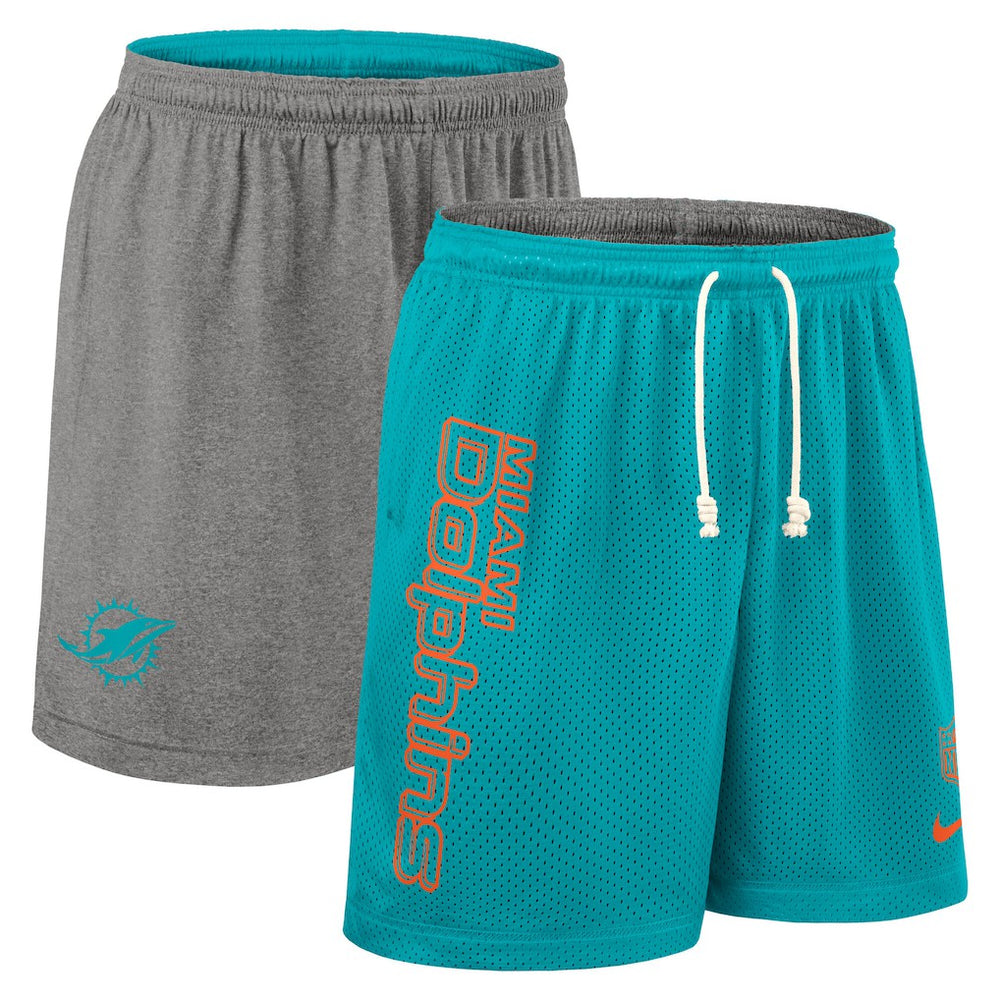 Nike Miami Dolphins Sideline Reversible Dri-FIT Shorts Aqua