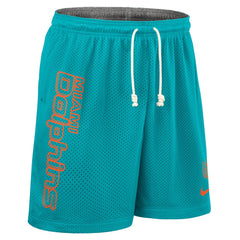 Nike Miami Dolphins Sideline Reversible Dri-FIT Shorts Aqua