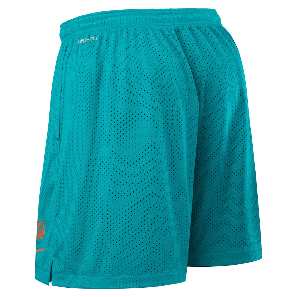 Nike Miami Dolphins Sideline Reversible Dri-FIT Shorts Aqua